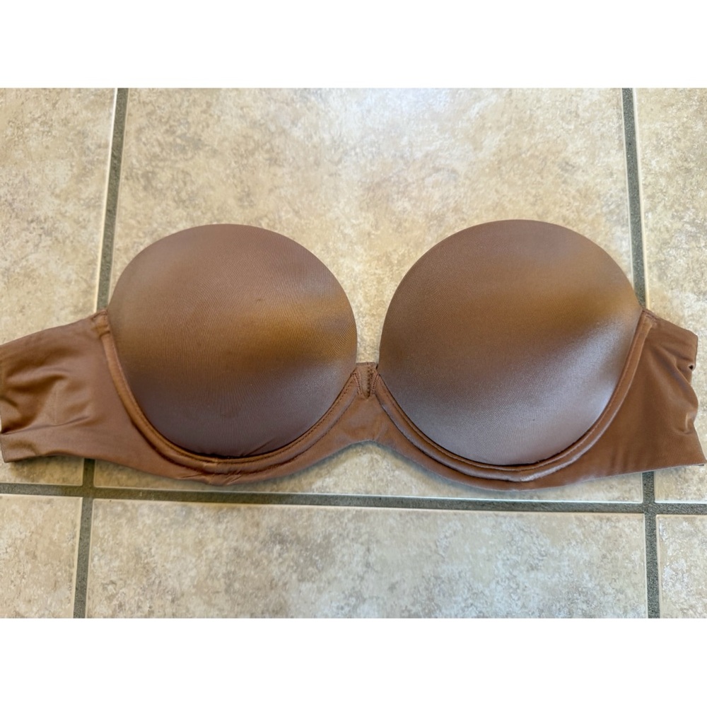 Victoria's Secret Strapless Molded Cup Bra in Brown